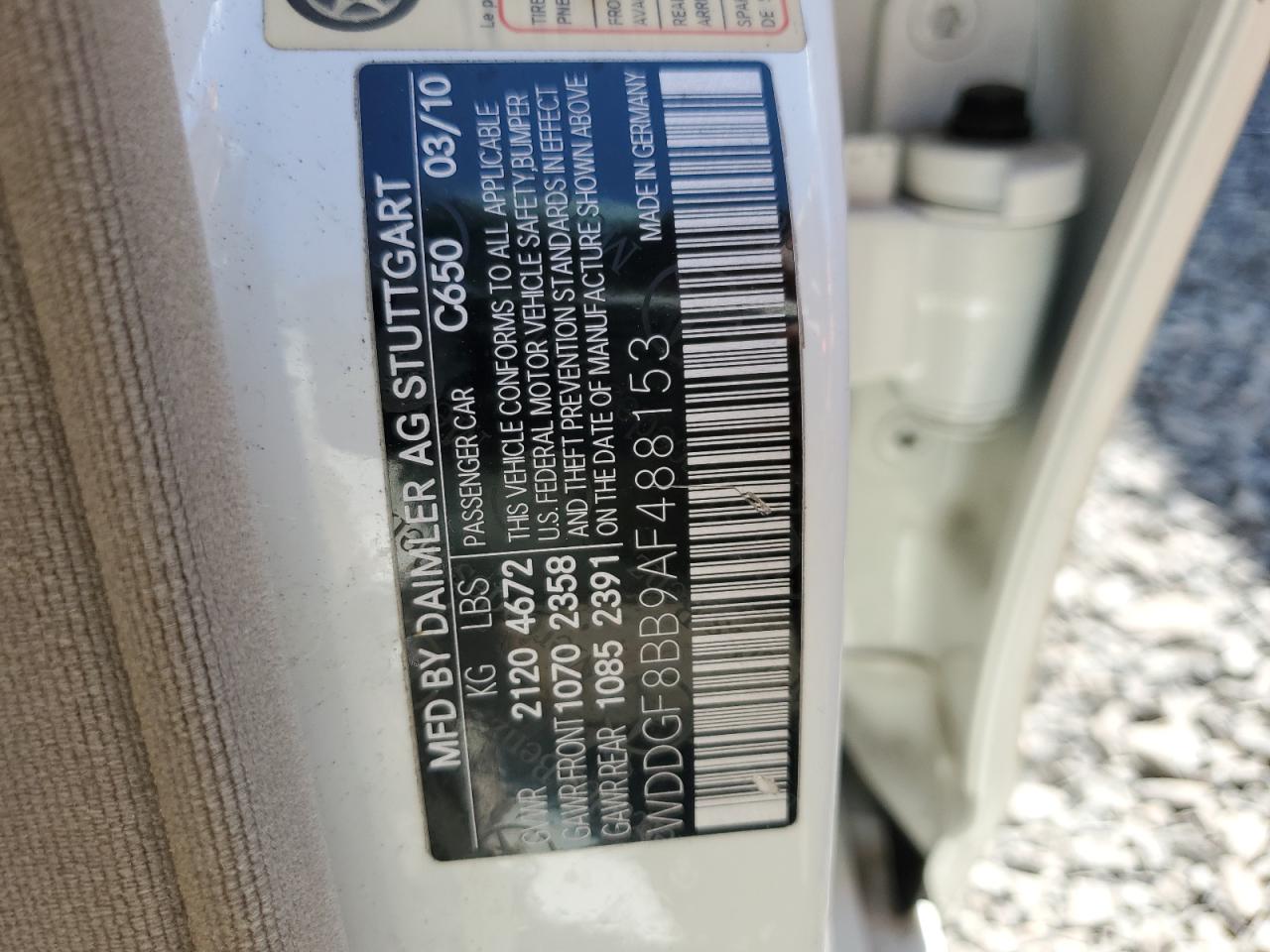 WDDGF8BB9AF488153 2010 Mercedes-Benz C 300 4Matic