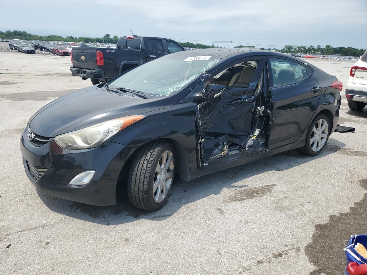 KMHDH4AE9DU795913 2013 Hyundai Elantra Gls