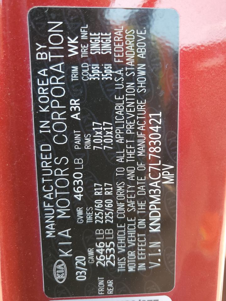 KNDPM3AC7L7830421 2020 Kia Sportage Lx