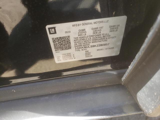 2019 GMC Acadia Slt-1 VIN: 1GKKNULS9KZ280857 Lot: 55111774