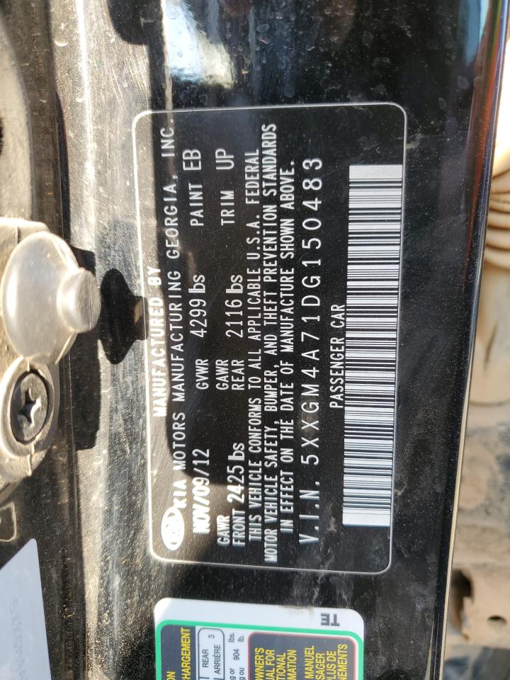 5XXGM4A71DG150483 2013 Kia Optima Lx