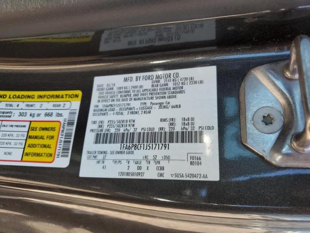 2018 Ford Mustang Gt VIN: 1FA6P8CF1J5171791 Lot: 53865904