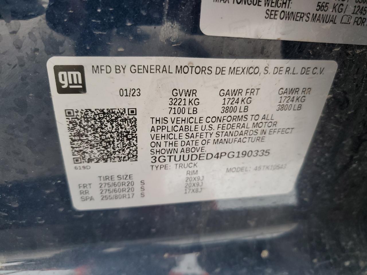 3GTUUDED4PG190335 2023 GMC Sierra K1500 Slt