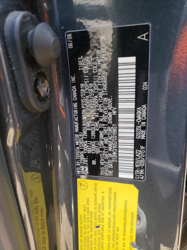 2T2HK31U57C019851 2007 Lexus Rx 350