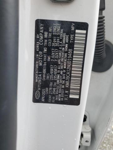 2022 Hyundai Tucson Blue VIN: KM8JBCA12NU019488 Lot: 55856944