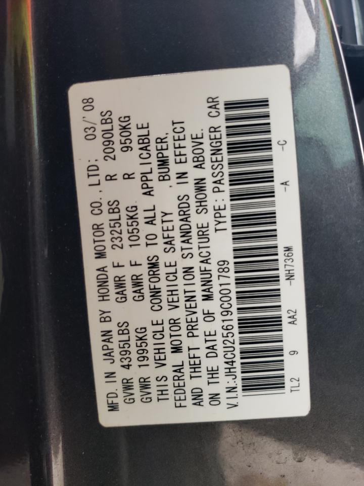 JH4CU25619C001789 2009 Acura Tsx