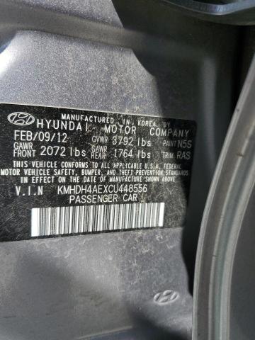 2012 Hyundai Elantra Gls VIN: KMHDH4AEXCU448556 Lot: 56921534