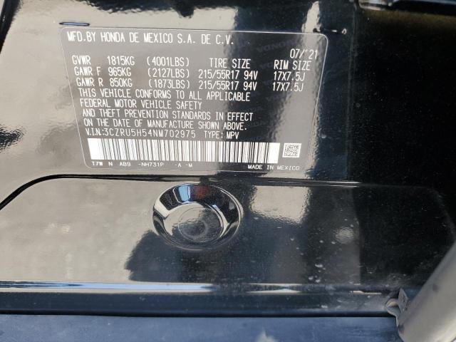 2022 Honda Hr-V Ex VIN: 3CZRU5H54NM702975 Lot: 55531144