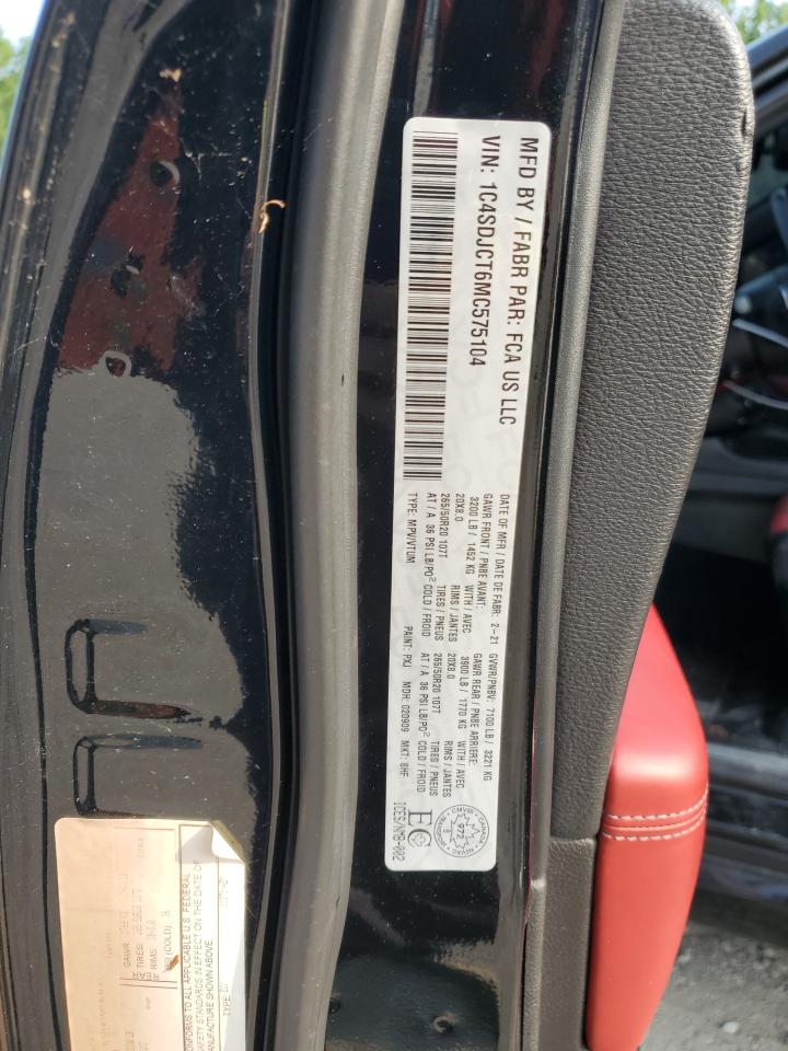 1C4SDJCT6MC575104 2021 Dodge Durango R/T