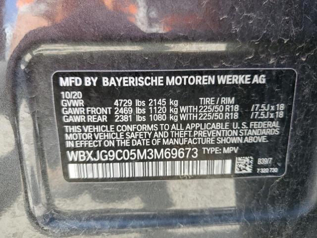 WBXJG9C05M3M69673 BMW X1 XDRIVE2 13