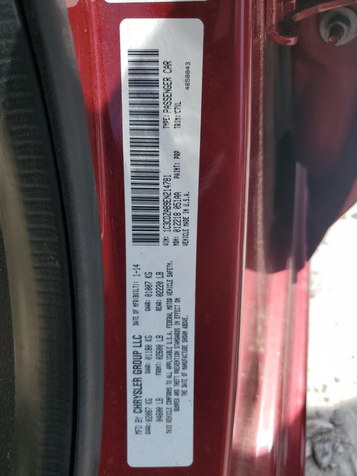 1C3CDZAB9EN214781 2014 Dodge Avenger Se