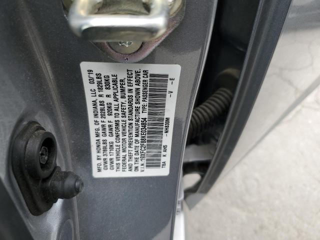 2019 Honda Civic Sport VIN: 19XFC2F88KE034854 Lot: 54251834