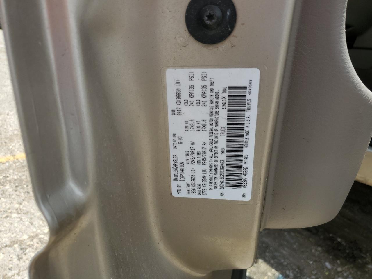 1D7HA18D23S360463 2003 Dodge Ram 1500 St