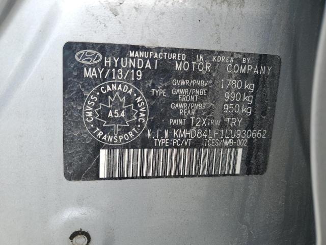 2020 HYUNDAI ELANTRA SE - KMHD84LF1LU930662