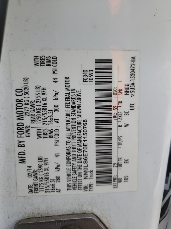 NM0LS6E70E1150768 2014 Ford Transit Connect Xl