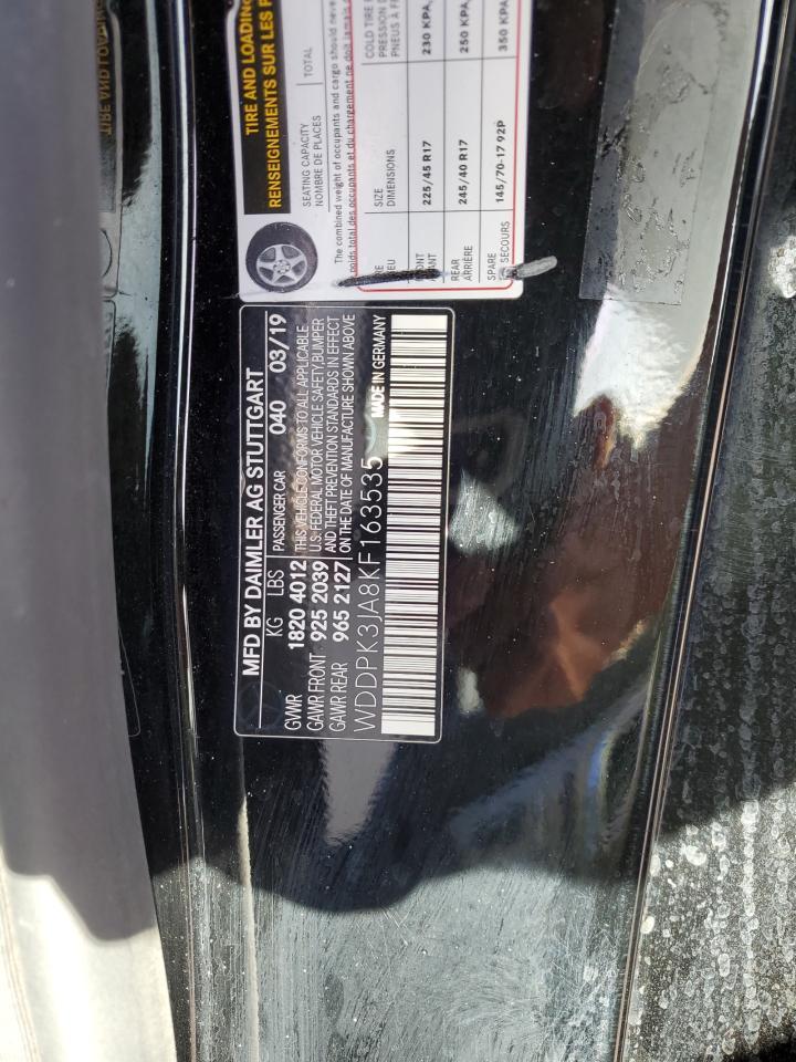 wddpk3ja8kf163535 WDDPK3JA8KF163535 2019 Mercedes-Benz Slc 300
