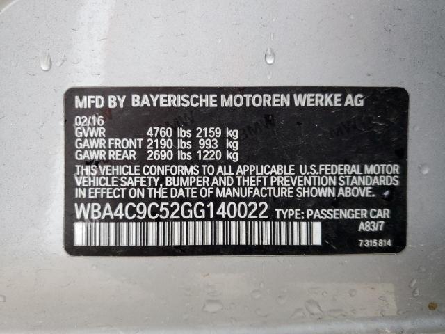 VIN WBA4C9C52GG140022 2016 BMW 4 Series, 428 Xi Gra... no.12