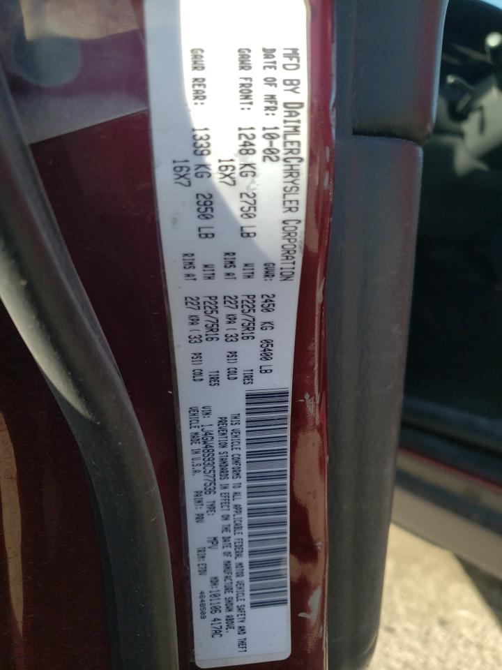 1J4GW48S93C577536 2003 Jeep Grand Cherokee Laredo