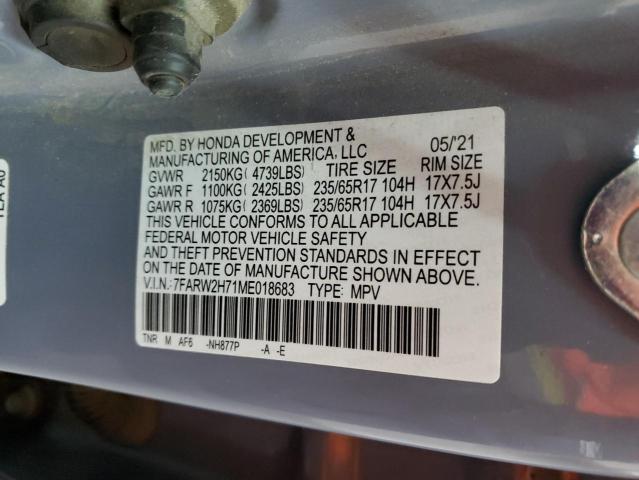 2021 Honda Cr-V Se VIN: 7FARW2H71ME018683 Lot: 56232654