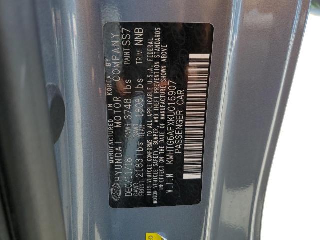 2019 Hyundai Veloster Base VIN: KMHTG6AFXKU016907 Lot: 55517704