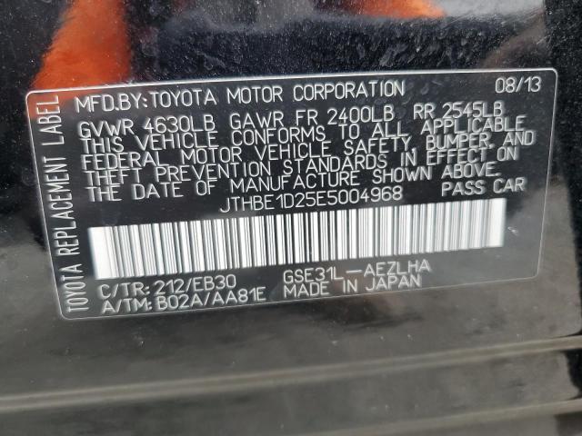 2014 Lexus Is 350 VIN: JTHBE1D25E5004968 Lot: 55161514