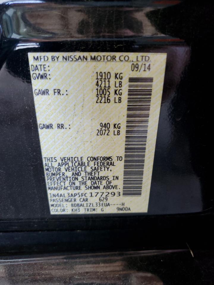 1N4AL3AP5FC177293 2015 Nissan Altima 2.5