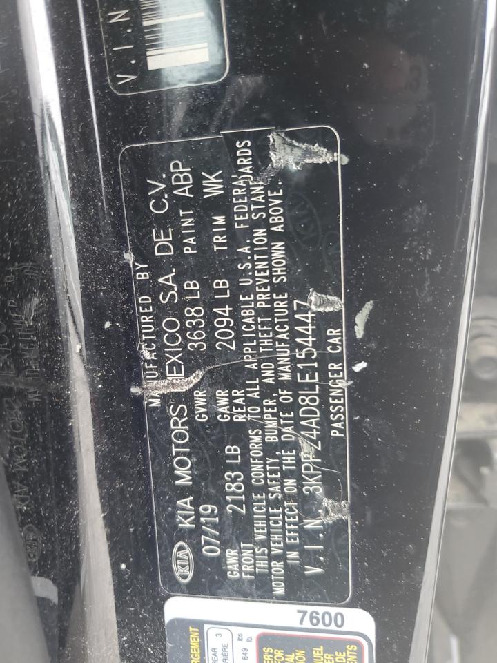 3KPF24AD8LE154447 2020 Kia Forte Fe