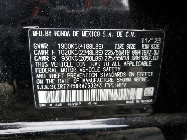 2024 HONDA HR-V 3CZRZ2H58RM750243