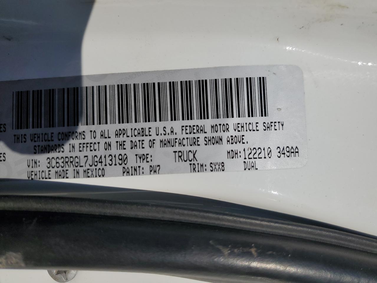 3C63RRGL7JG413190 2018 Ram 3500 St