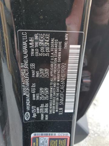 2022 Hyundai Tucson Sel VIN: 5NMJFCAE6NH019092 Lot: 53154584