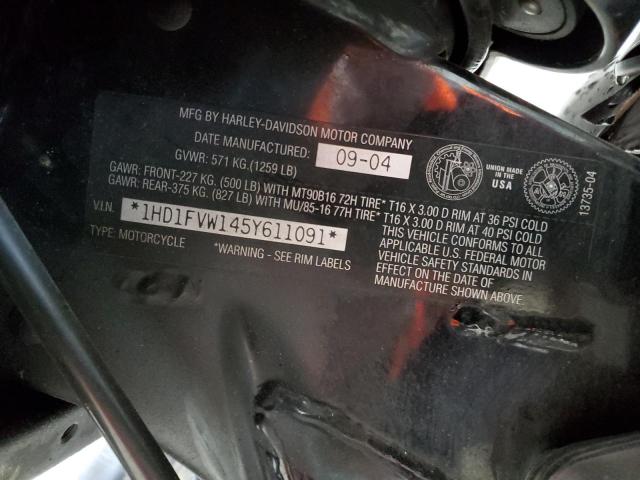 2005 HARLEY-DAVIDSON FLHTI 1HD1FVW145Y611091