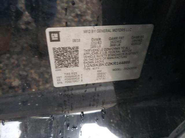 2019 Chevrolet Tahoe K1500 Lt VIN: 1GNSKBKC2KR144869 Lot: 53888884