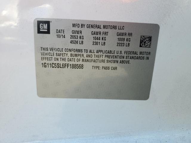 2015 CHEVROLET MALIBU 1LT 1G11C5SL6FF188568