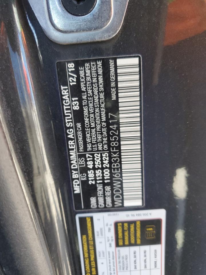 WDDWJ6EB3KF852417 2019 Mercedes-Benz C 43 Amg