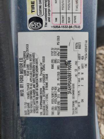 2011 Ford Fusion Se VIN: 3FAHP0HA0BR190094 Lot: 54924294