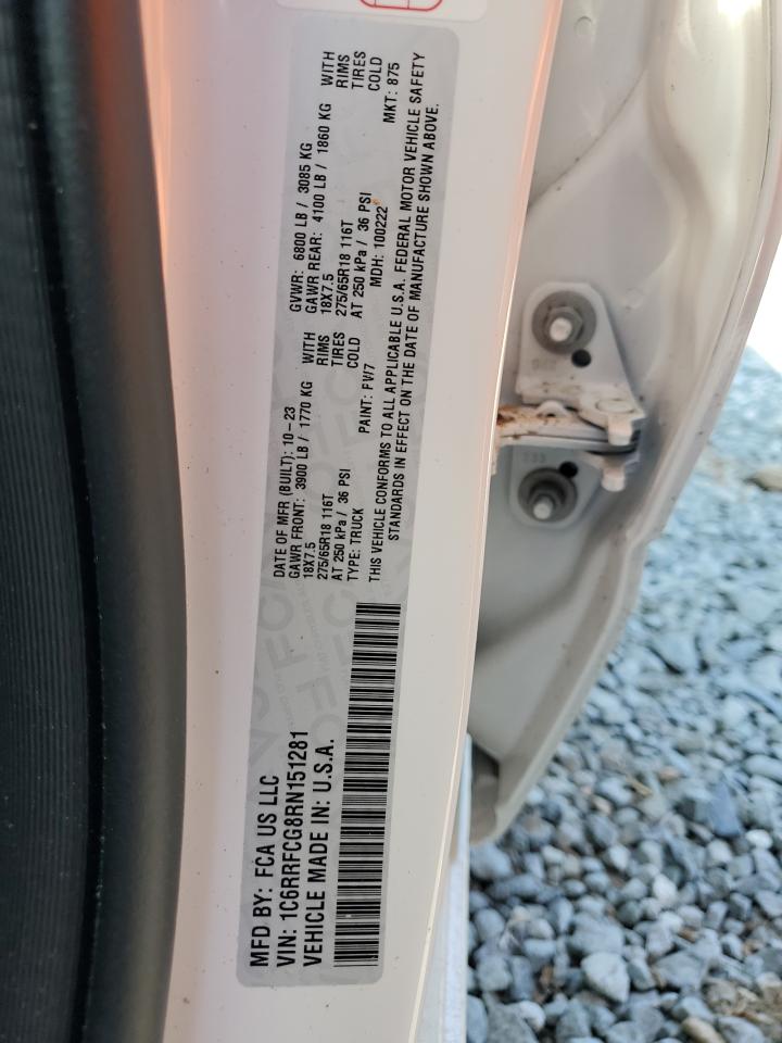 1C6RRFCG8RN151281 2024 Ram 1500 Tradesman