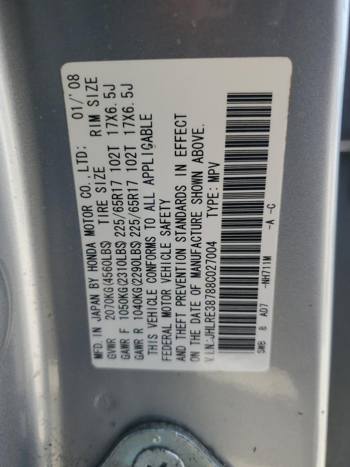 JHLRE38788C027004 2008 Honda Cr-V Exl