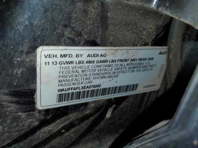2014 Audi A4 Premium Plus VIN: WAUFFAFLXEA076050 Lot: 56215174