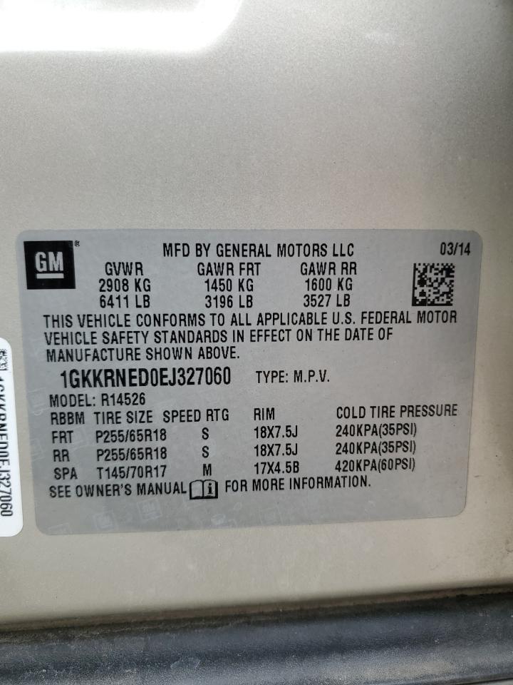 1GKKRNED0EJ327060 2014 GMC Acadia Sle
