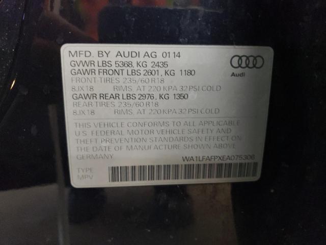 VIN WA1LFAFPXEA075306 2014 Audi Q5, Premium Plus no.12