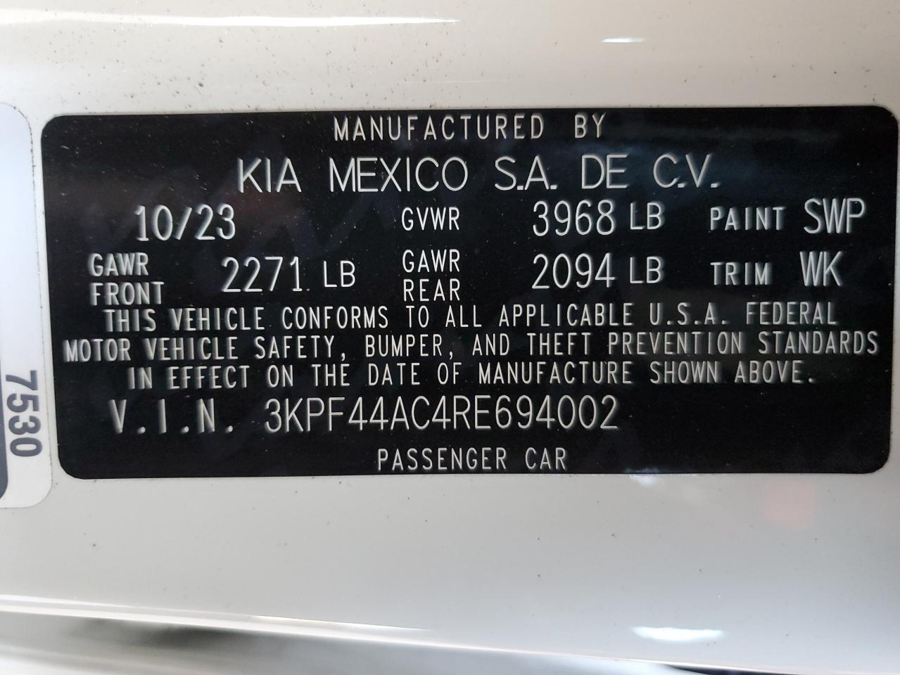 3KPF44AC4RE694002 2024 Kia Forte Gt