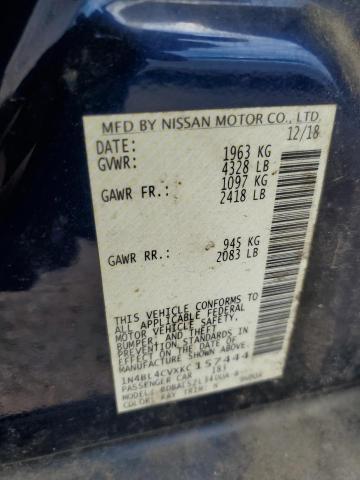 2019 NISSAN ALTIMA SR - 1N4BL4CVXKC157444