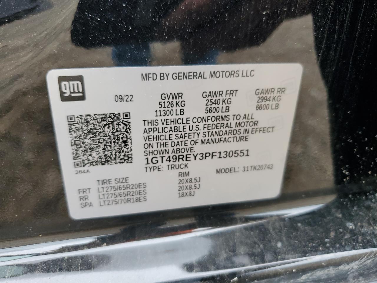 1GT49REY3PF130551 2023 GMC Sierra K2500 Denali