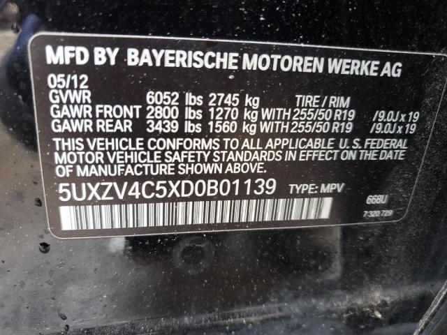 VIN 5UXZV4C5XD0B01139 2013 BMW X5, Xdrive35I no.13