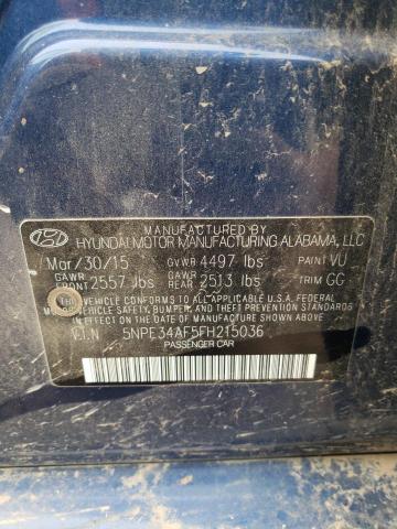 5NPE34AF5FH215036 2015 HYUNDAI SONATA - Image 12