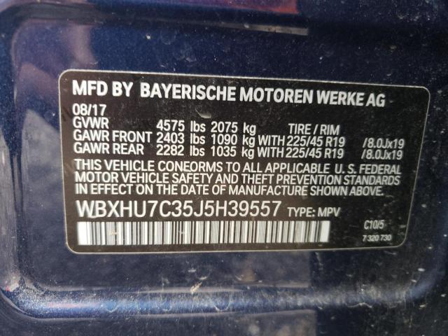 VIN WBXHU7C35J5H39557 2018 BMW X1, Sdrive28I no.12