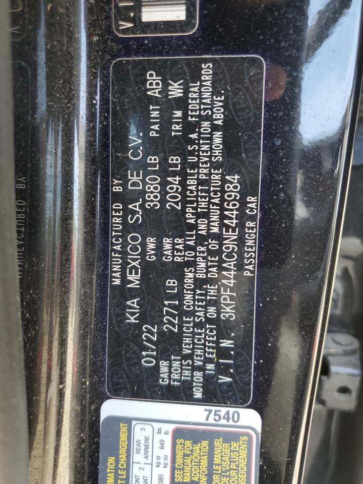 3KPF44AC9NE446984 2022 Kia Forte Gt