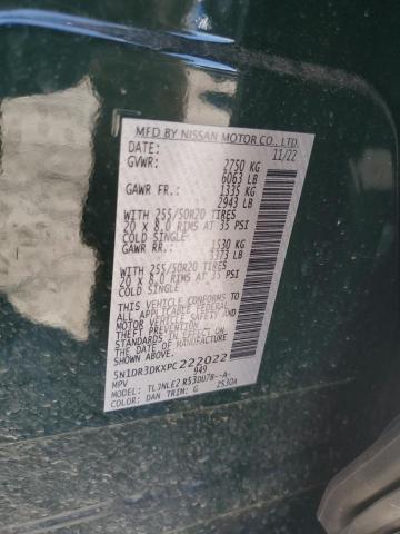 2023 NISSAN PATHFINDER - 5N1DR3DKXPC222022