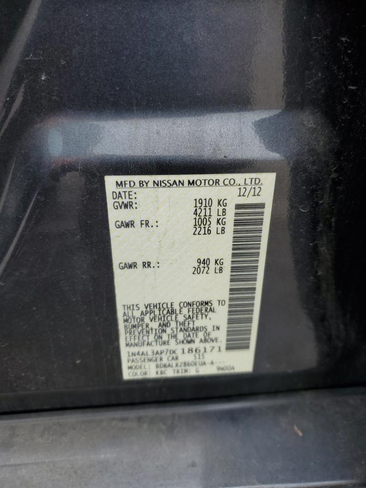 2013 Nissan Altima 2.5 vin: 1N4AL3AP7DC186171