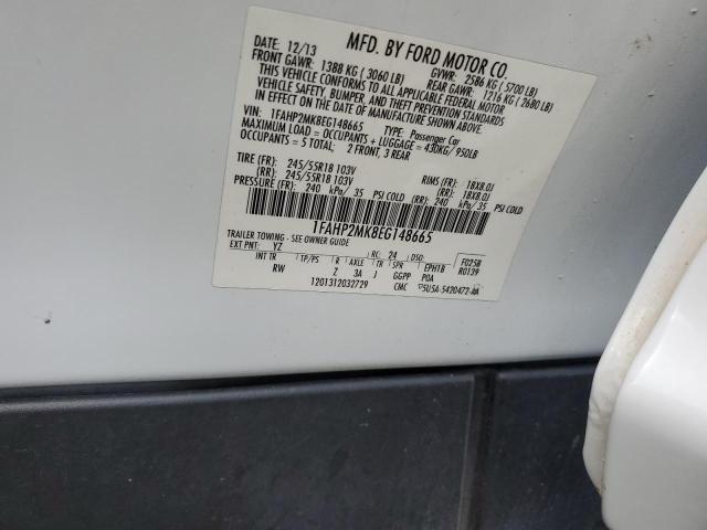 2014 Ford Taurus Police Interceptor VIN: 1FAHP2MK8EG148665 Lot: 55120444